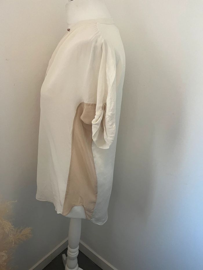 Blouse crème Massimo Dutti M - photo numéro 2