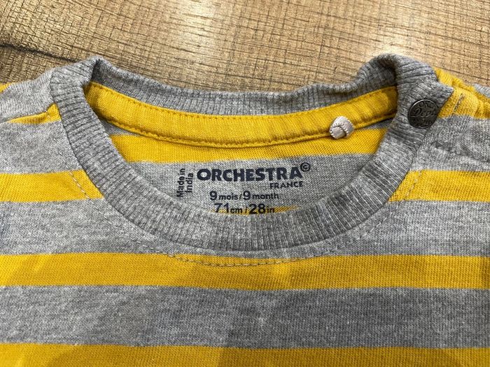 Lot 4 tee-shirts 9 mois Orchestra - photo numéro 2