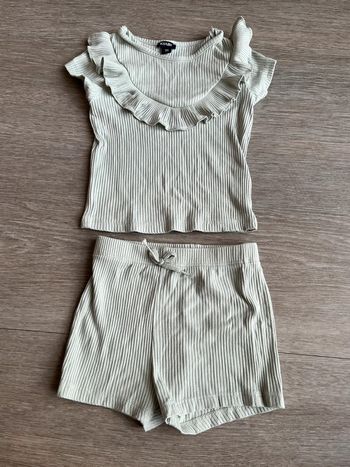 Ensemble vert d’eau en RIB Kiabi 12 mois