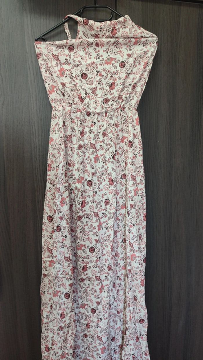 Robe longue fleurie
