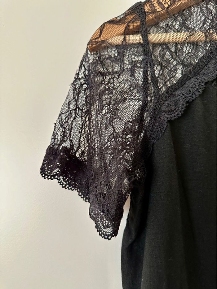 Blouse manches courtes noir XS - photo numéro 2