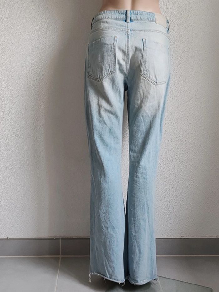 Jeans déchiré pour femme - Taille haute - Pantalon en jean pour femme -Zara - photo numéro 2