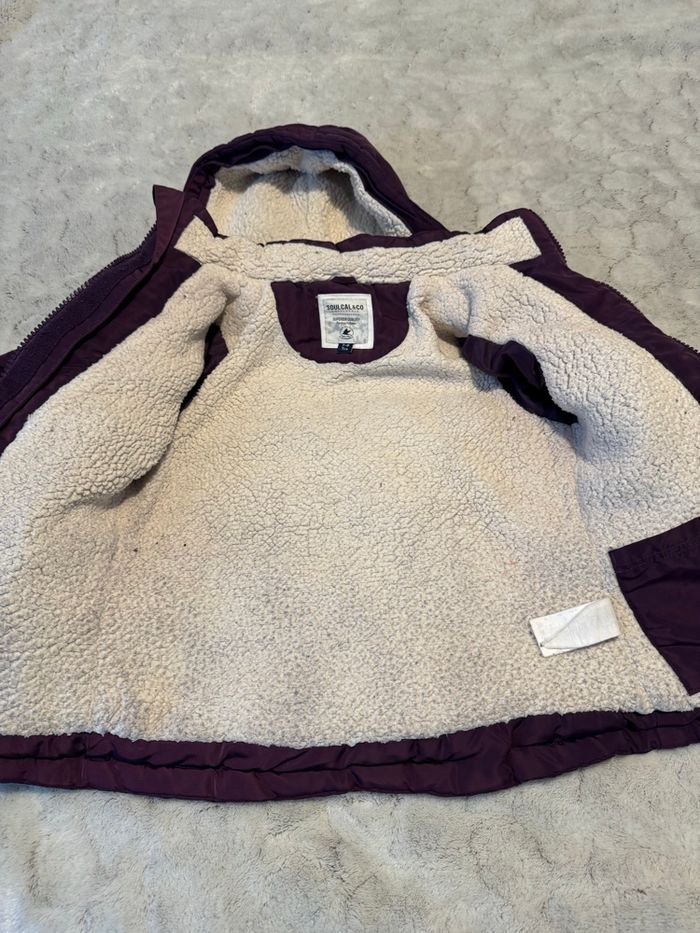 Blouson hiver fille violet - Soulcal & Co - 7/8 ans - photo numéro 4