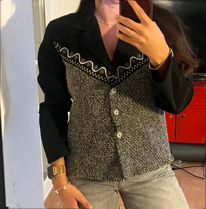 Superbe veste vintage - taille S - très bon état - super original - très qualitative