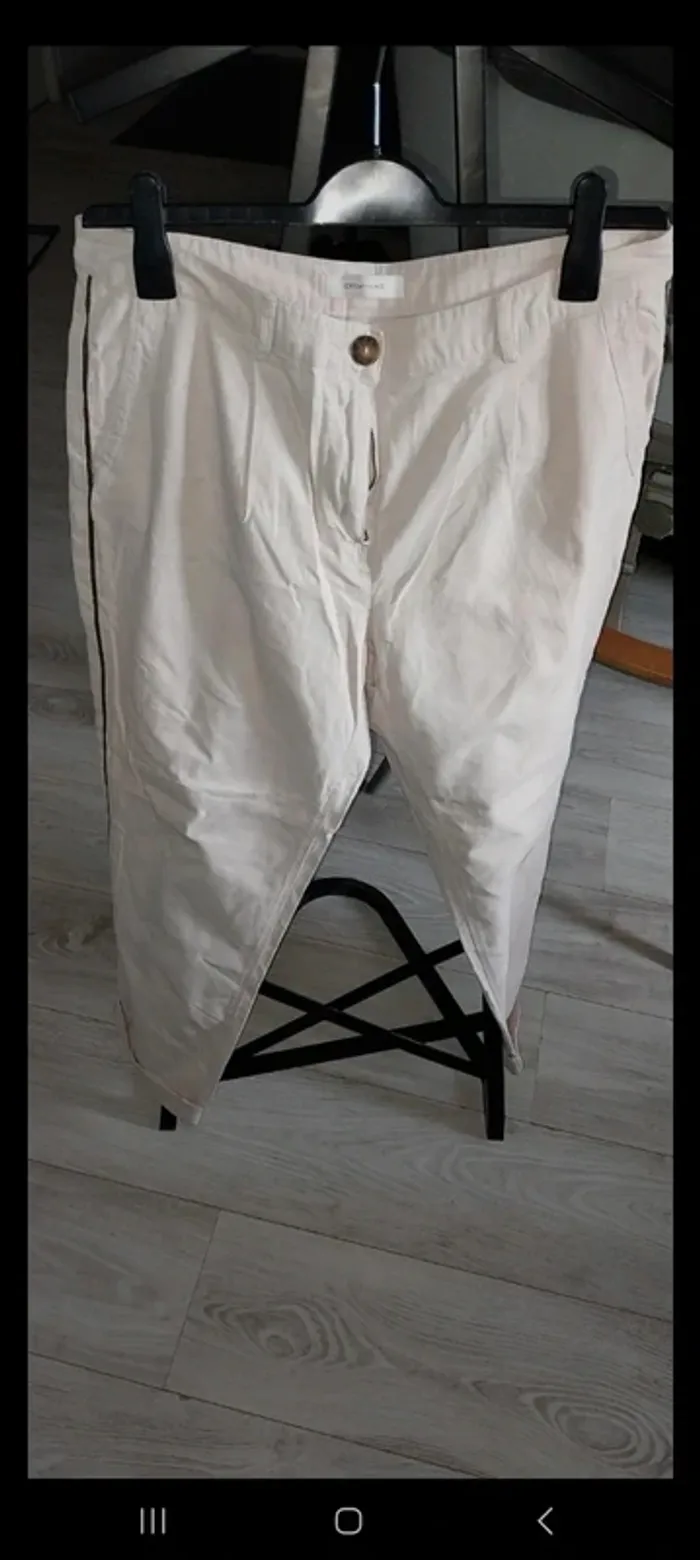 Pantalon style chino beige neuf Promod taille 44. Jamais porté - photo numéro 2