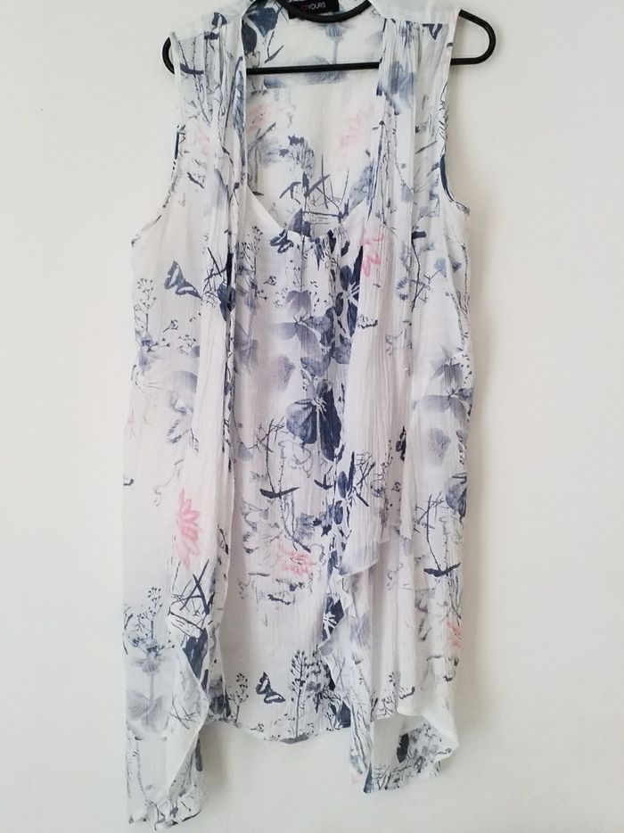 Robe      tunique  asymétrique  à nouer  a          noué  taille 50 /52   très bon état - photo numéro 2