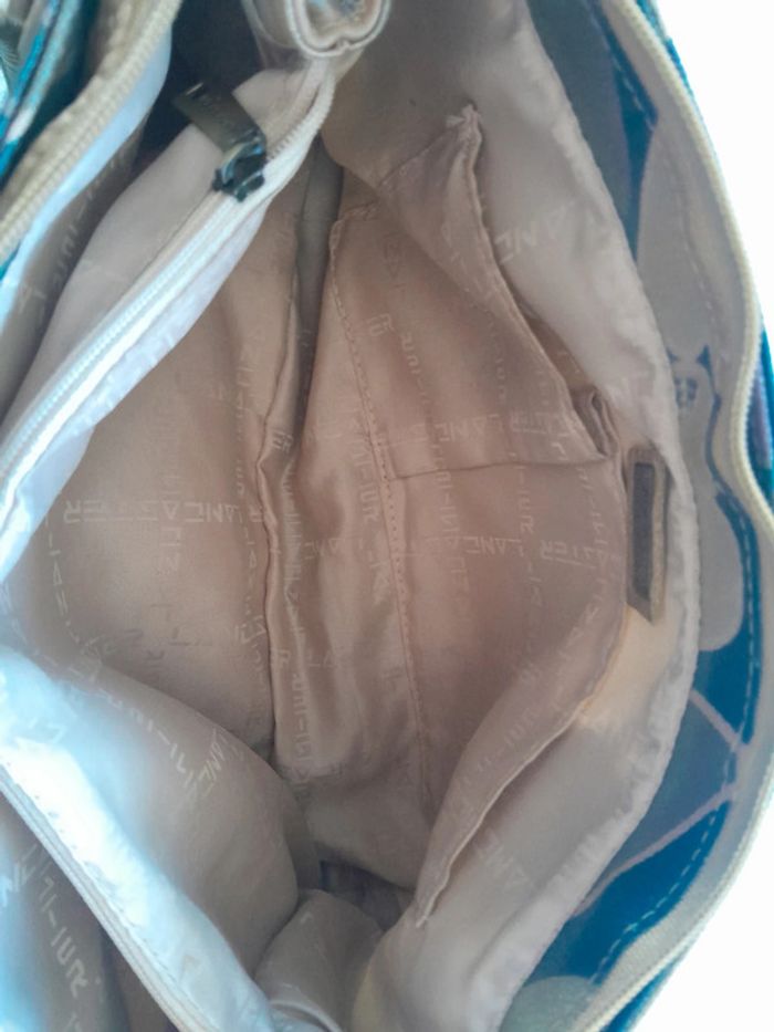 Très beau sac en cuir a motifs vintage Lancaster - photo numéro 11