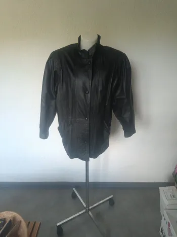 Veste en cuir véritable