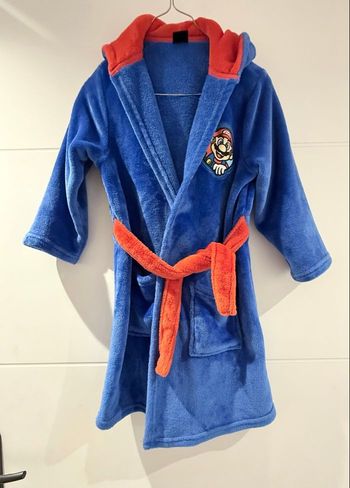 Peignoir Super Mario Pilou-pilou 7-8 ans
