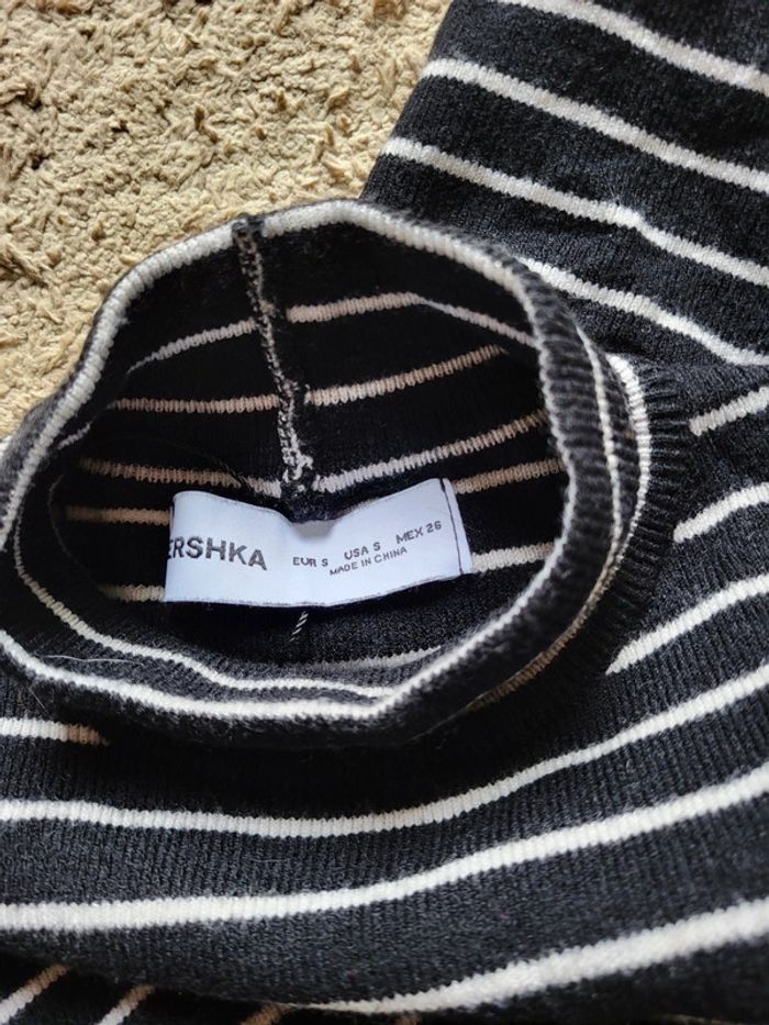 Pull crop marinière Bershka - photo numéro 7