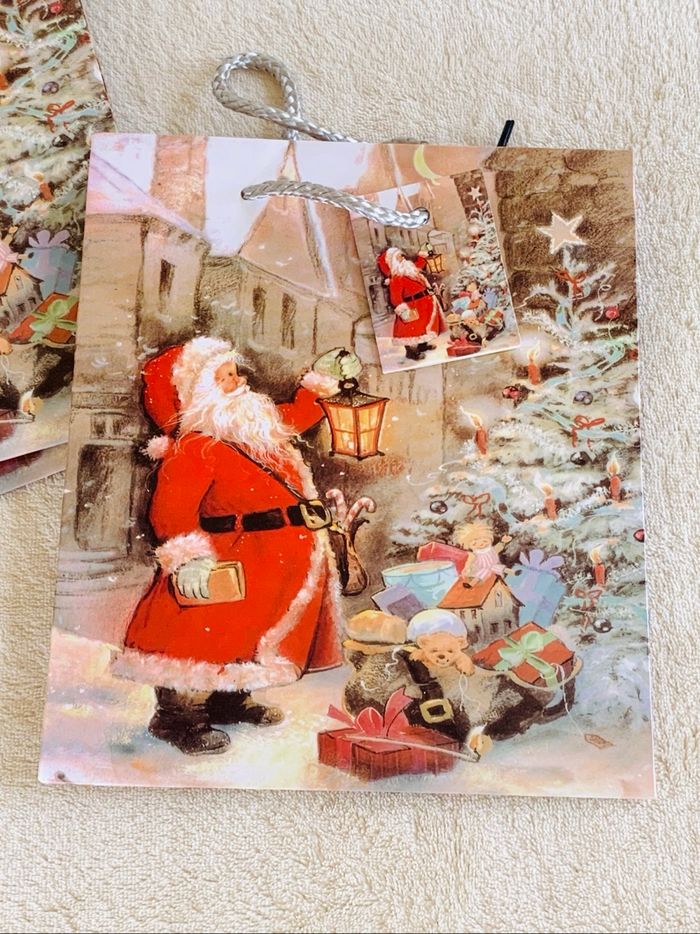 Lot de 3 petites pochettes Père Noel Vitrine Magique - photo numéro 2