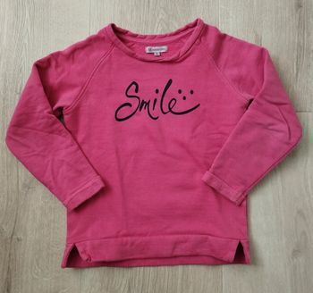 Pull fille rose foncé Smile taille 6 ans U Essentiel