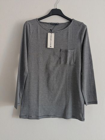 T-shirt manches 3/4 rayé petit bateau S ou 16 ans