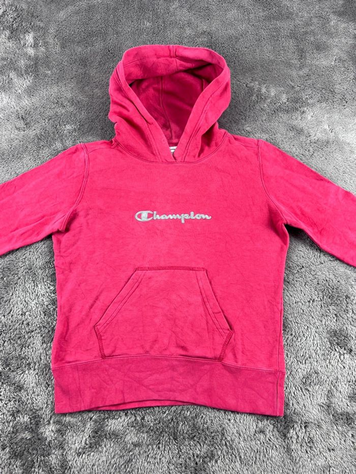 Pull sweat à capuche rose Champion Taille S - photo numéro 6