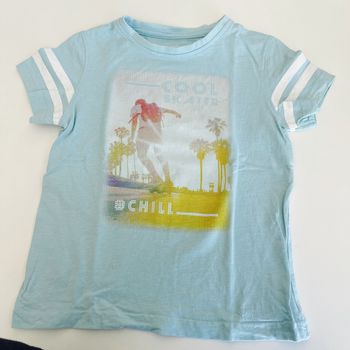 T-shirt MC bleu garçon T. 4 ans