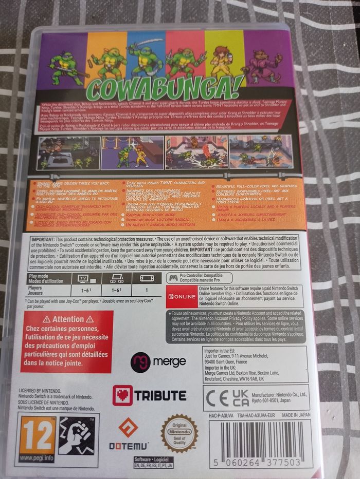 Nintendo Switch teenage mutant ninja turtles shredder revenge - photo numéro 2