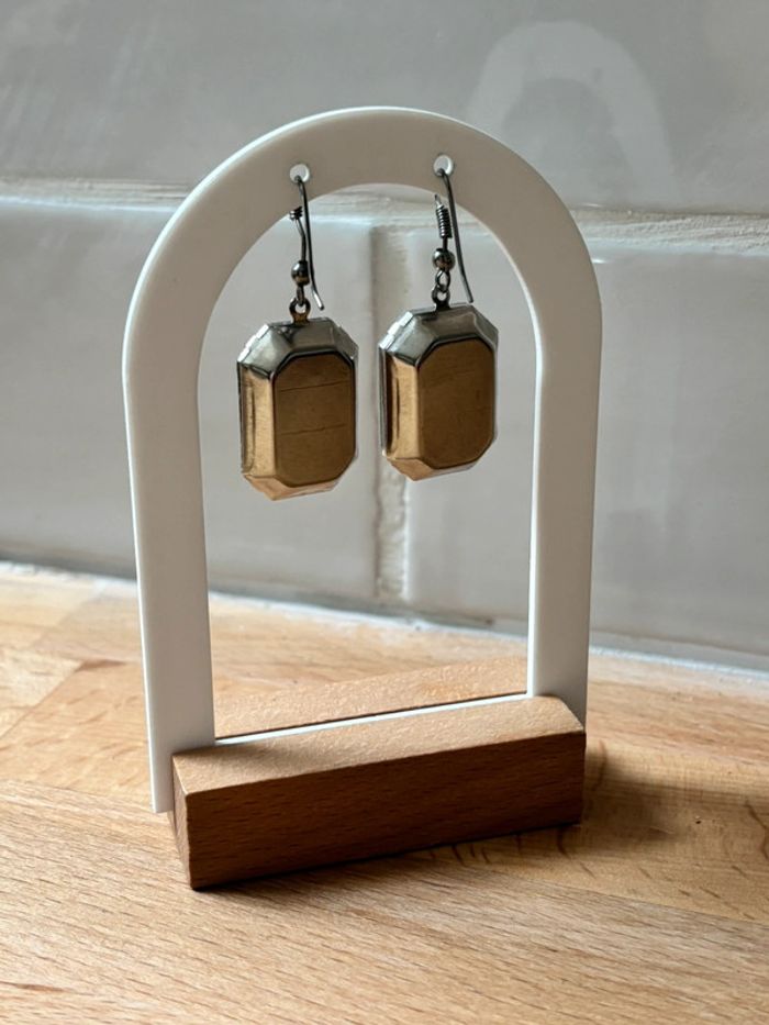 Boucles d’oreilles pendantes strass - photo numéro 4