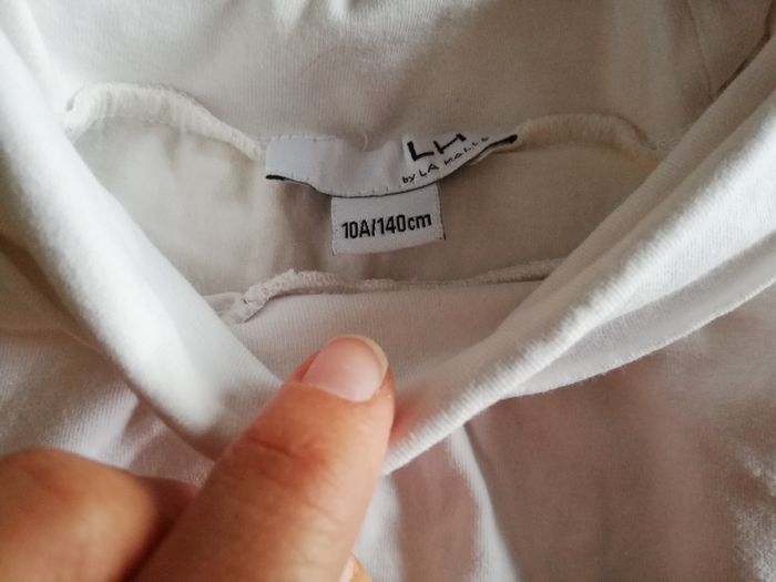 10 ans file lot de 3 tee-shirts manches longues cols montants type sous pull - photo numéro 6