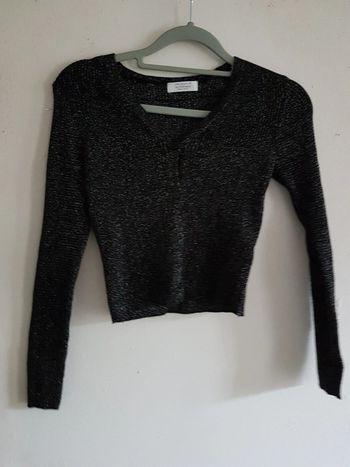 Gilet pailleté noir Primark 10-11ans