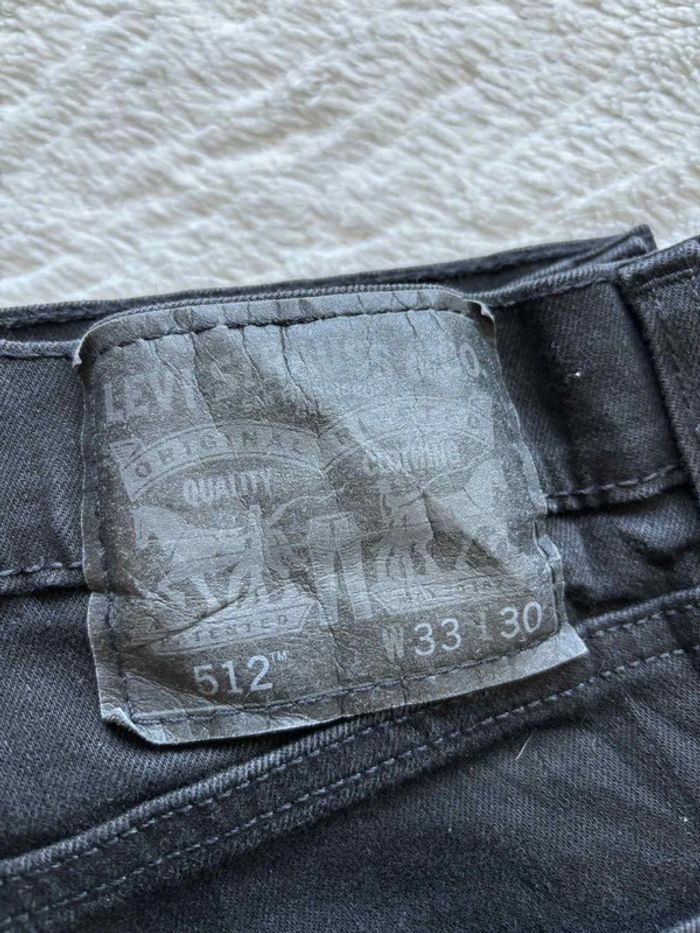 Jean Levi’s homme 512 Slim Taper Stretch W33 42/44 L L30– coupe slim moderne noir - photo numéro 2