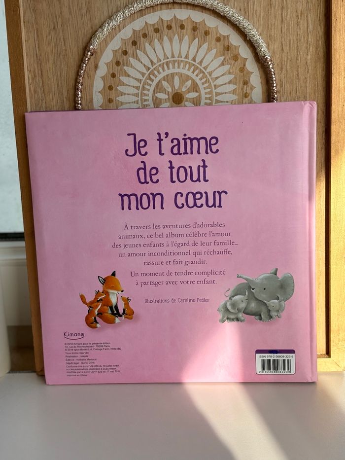 Livre je t’aime de tout mon cœur livre bébé - photo numéro 2