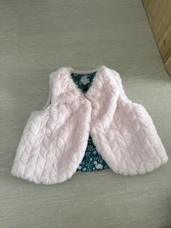 Veste rose fouree