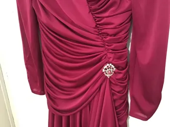robe coktail drapée