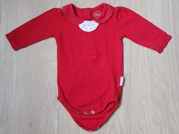 Body rouge "Brioche" 3M/60cm