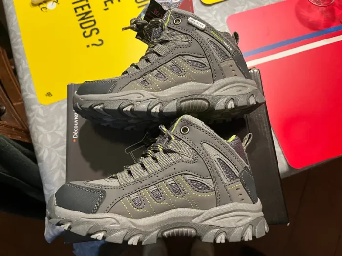 Chaussure de randonnée gris vert taille 30 - photo numéro 3