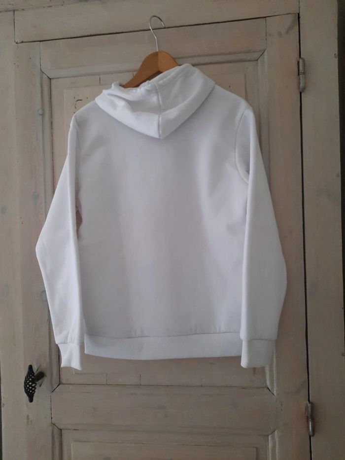 Sweat molletonné blanc - photo numéro 5