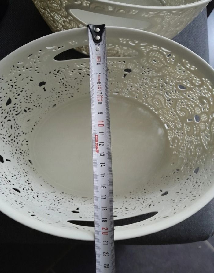 Lot de 6 paniers de rangement style dentelles Victoria - photo numéro 5