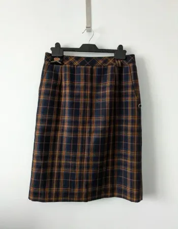 Jupe à carreaux vintage woolmark - Hammer - taille 40