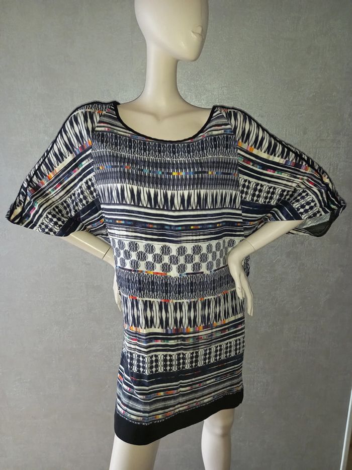 robe morgan noire blanche et coloré taille 40