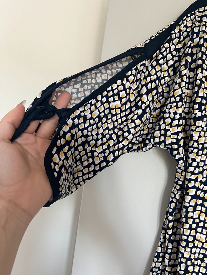 T-shirt à motifs et avec bijou sur le décolleté - Taille XL/XXL - Lisa & Louise - photo numéro 3