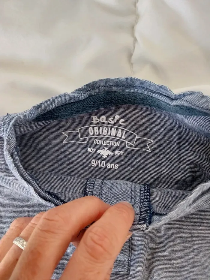 Tee-shirt manche longue garçon 9 ans Basic original - photo numéro 3