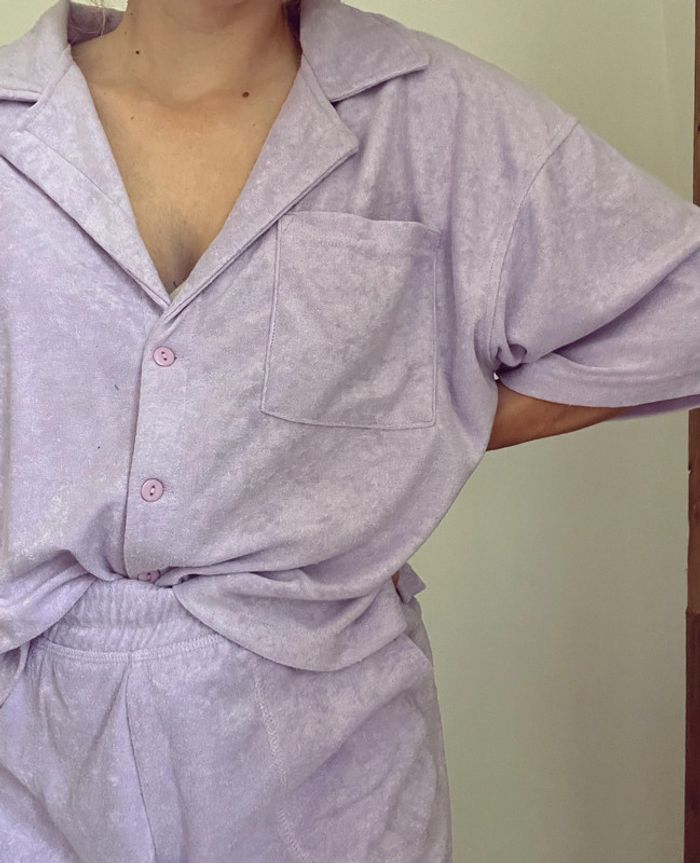 Ensemble lilas Primark en tissu éponge Lila- Taille XS/M - photo numéro 3