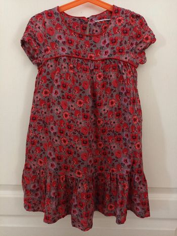 Robe florale laine 6 ans
