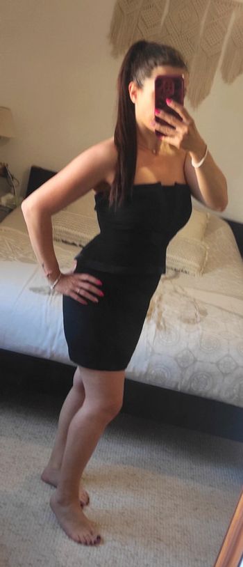 Magnifique robe noir bustier péplum Sandro T2 chic classe sexy