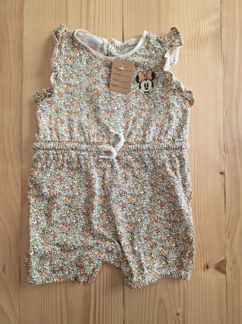 Barboteuse fleuris Minnie 9 mois