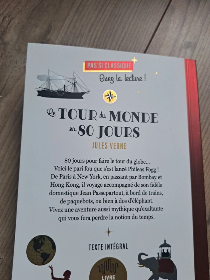 Le tour du monde en 80 jours. Jules Verne. Belin pas si classique. Neuf - photo numéro 4