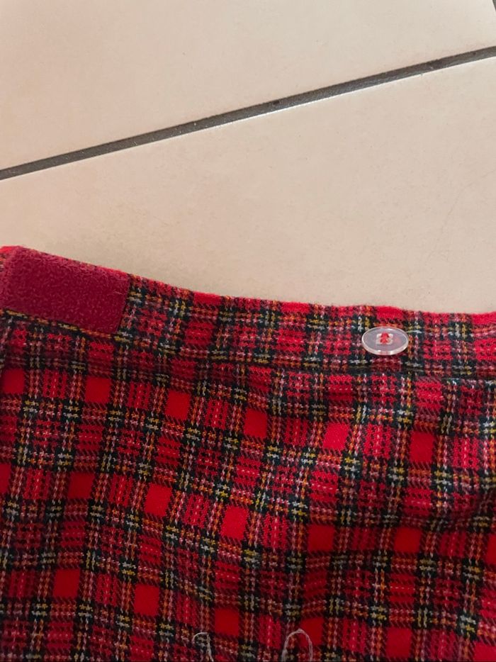 Jupe portefeuille écossaise vintage benetton - photo numéro 4