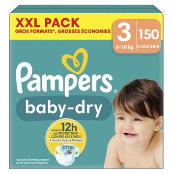 1 carton de couches Pampers taille 3