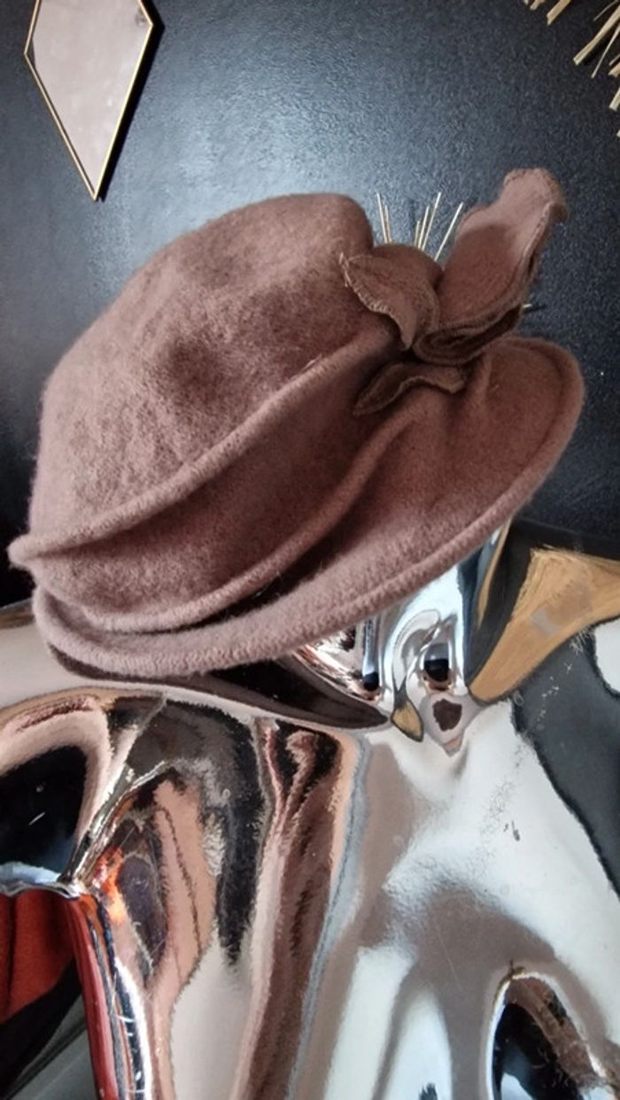 Chapeau hiver marron - photo numéro 6