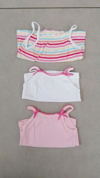 Lot de 3 débardeurs bébé fille