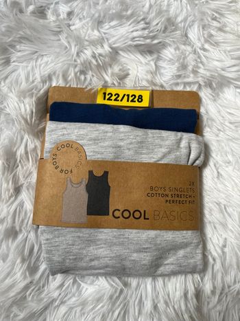 Lot de 2 maillots de corps 122/128cm