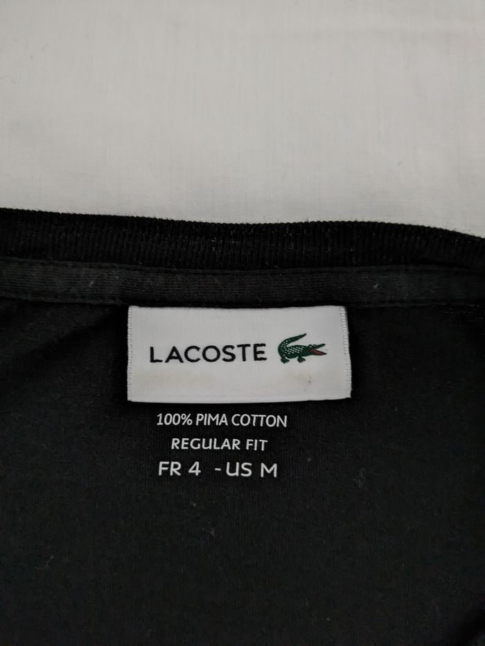 T-shirt noir Lacoste - taille M - photo numéro 6