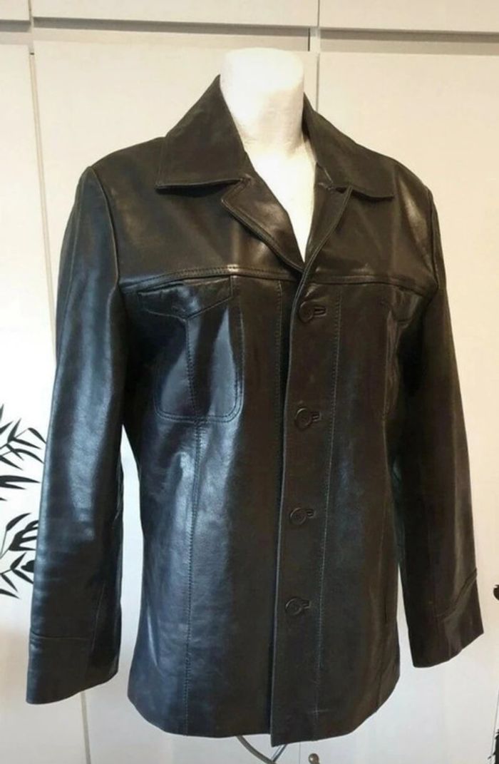 Belle veste cuir noir homme de la collection Jules de taille M. - photo numéro 6