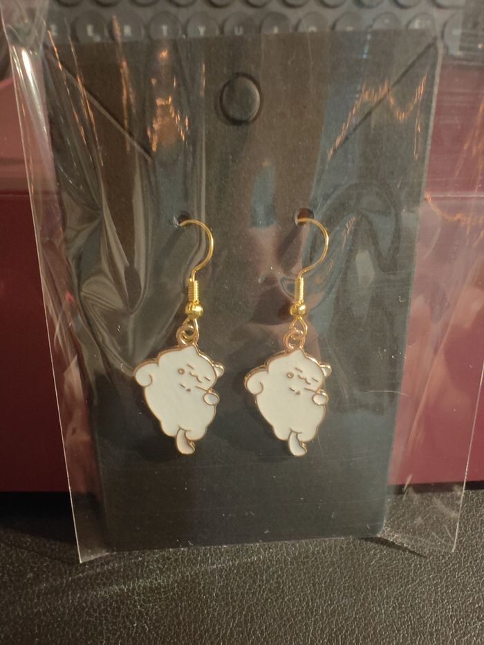 Boucles d'oreilles chat - photo numéro 1