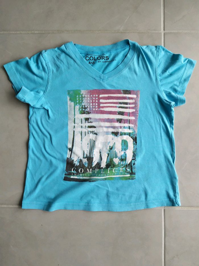 Tee-shirt manches courtes garçon 6 ans - photo numéro 7