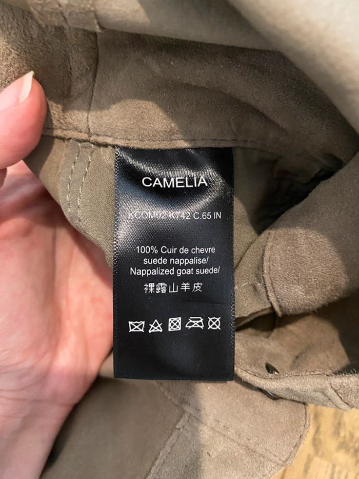 Combinaison Camelia en cuir beige Zapa taille 38 neuve avec étiquette - photo numéro 7